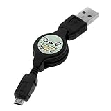 SKQUE Nokia USB DataSync and Retractable Cable with Micro USB for Nokia E63 ....