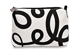 Citta Design 'Flux' Make Up Purse, Black/White, Small