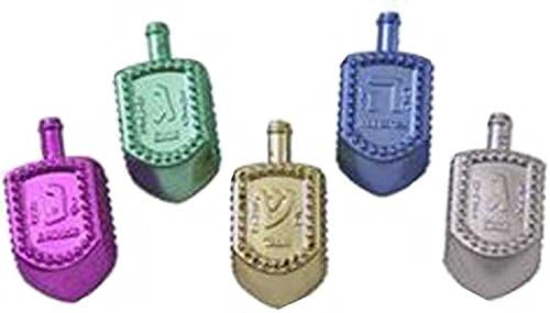 Rite Lite Large Metallic Dreidels - Set of 10