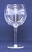 Individually Hand Etched Dragonfly Red Wine Glass 7 1/4"H Set / 4