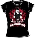 NCIS TV Show GOTH CRIME FIGHTER Juniors Size Fitted Girly Black T-shirt Tee Shirt