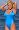 UjENA Turquoise Double Dip 1-PC Swimsuit Select Size : 4