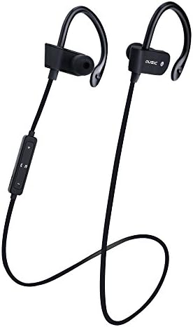 Qirg Wireless Sport Bluetooth Headphones - Hd Stereo Beats Sound Quality - Sweat Proof Stable in Ear Headsets - Ergonomic Earphones - Workout Earbuds - Smartphones &amp; Tablets (Black)