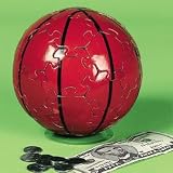 3D Basketball Sphere Puzzle Piggy Bank image