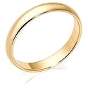 10k Yellow Gold 4mm Traditional Men's Wedding Band