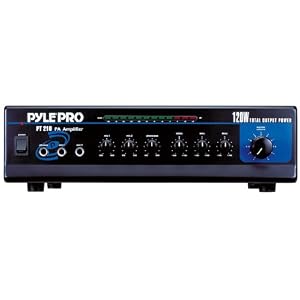 Pyle Pro PT210 120-Watt Microphone PA Mono Amplifier with 70-Volt Output