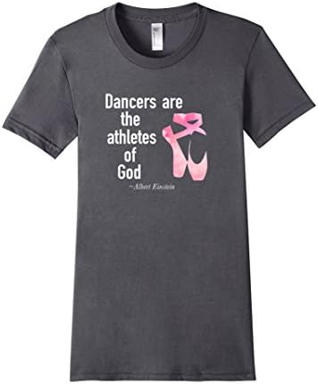 Ballet T-Shirt Albert Einstein Quote Ballet tees - Female Small - Asphalt