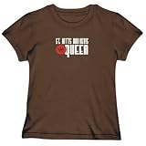 T-Shirt Woman Brown St. Kitts & Nevis Queen Country