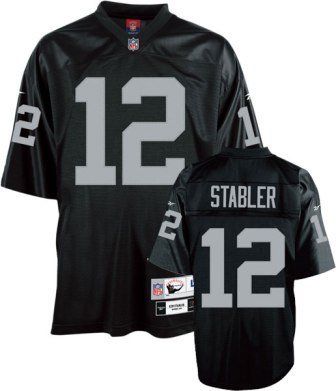 Reebok Oakland Raiders Ken Stabler Premier Throwback Jersey Large