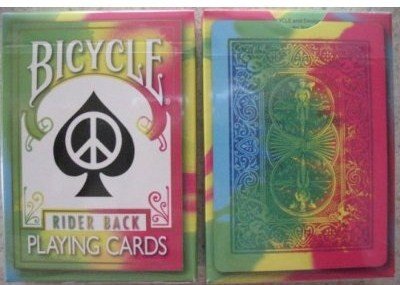 Rare Bicycle Tie Dye Deck Playing Cards Tye Die Magic