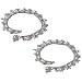 Sterling Silver Jewelry Ankle Bracelet Pairs 10.25 inches