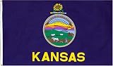 Large New 3x5 Kansas State Flag US USA American Flags