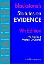 Blackstone's Statutes on Evidence (Blackstone's Statute Book)