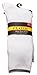 Classic Men's 3-Pack Soft Ribbed Cotton Crew Dress Socks - White (Size 10-13)