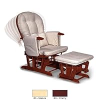 ADJUSTABLE RECLINER GLIDER WITH OTTOMAN