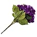 Purple Hydrangea Silk Flowers 5 Heads SOLEDI Artificial Flower Arrangements Bunch Bridal Bouquet Wedding Party Garden Home Decor