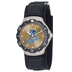 MLB Men's MLB-AGV-KC Agent Series Kansas City Royals Velcro Watch