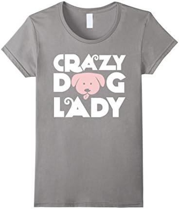 Women's Crazy Dog Lady Shirt XL Slate
