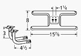 'Burner Asmby, H Twn 1.25 , Ss, 15.875 X 8; Arkla'