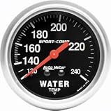Autometer (3433 2 5/) Sport Comp Series Water Temp Gauges - (2 5/8