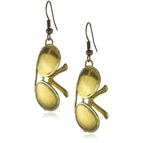 Monserat De Lucca Brass Aviator Sunglass Earrings