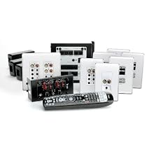 On-Q / Legrand AU5644-WH lyriQ High Performance Multi-Source, 4-Zone Audio System Kit in Studio Design