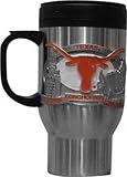 Texas Longhorns Stainless Steel & Pewter Travel Mug - B0000TMCOI