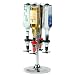 Black & Silver Large 4-Bottle Liquor Dispenser