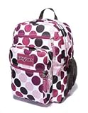  : JanSport Big Student Backpack (White/Pink Daquiri/Spots)