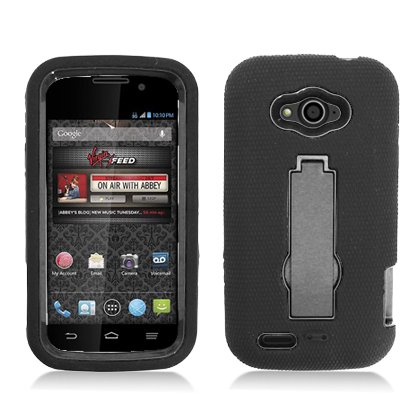 AIMO Progressive Guerilla Armor Case w/ Built-in Kickstand for ZTE Reef N810 [Virgin Mobile]