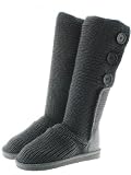 Couture Discount Damenstiefel Fell Boots, Strickstiefel (WST7)