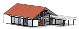 Busch 1446 - HUF Haus braun/rot