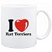 Mug White " I LOVE Rat Terriers " Dogs