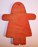Wooden Christmas Tree ORNAMENTS - Set of (13) - 'GIRL' Design