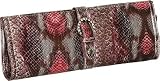 Patent ''Slim Python'' Clutch - Red