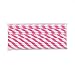 25 Paper Drinking Straws Baby Pink Stripes 7.75 Retro Vintage Style Durable by VvW(TM)