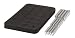 Triton Products 72426 MagClip 3 Panel 84 Magnet Power Mat and 84 Assorted Power Pegs 8-3/8-Inch by 10-1/4-Inch, Black