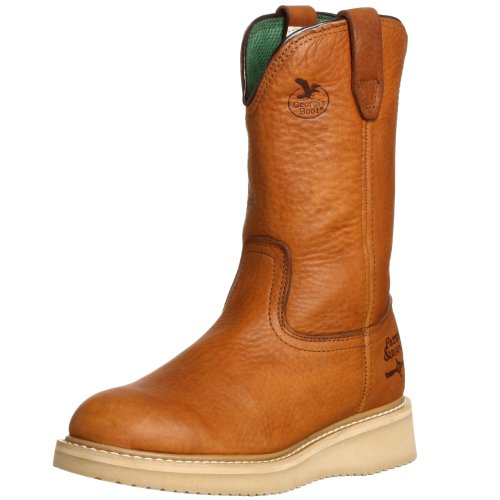 Western Boot Men's 12" Wedge Wellington Work Boot,Tan,9.5 M