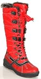 RAIN BOOTS Waterproof Winter Women's Red Boots