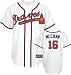 Brian McCann Jersey: Adult 2010 Majestic Home White Replica #16 Atlanta Braves Jersey - Small