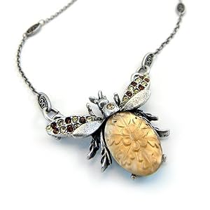 Queen Bee Pewter Necklace