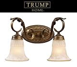 IMAGE OF 2 LIGHT VANITY IN A WEATHERED UMBER FINISH