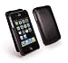Tuff-Luv Tuff-Grip Leather (antenna assist) case cover for Apple iPhone 4G / 4 - Flip style - Black