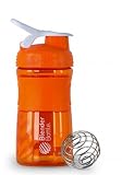 BlenderBottle Sports Mixer 20 oz & 28 oz (Orange, 20 Oz.)