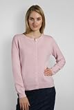 Womens Cashmere & Merino Timeless Crew Cardigan