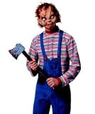 Seed of Chucky Licensed Chucky Shirt and Mask Adult Halloween Set Size Standard