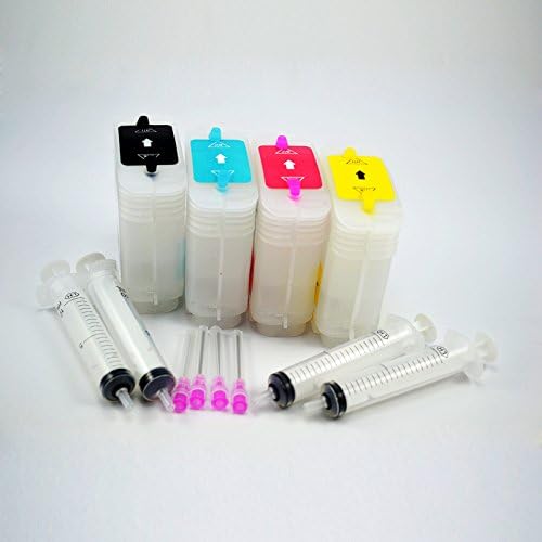 Inksky EMPTY Refillable Cartridges HP82# C4840/c4844 BK, C4911a C4912a C4913a FOR HP Printer models:Designjet 510