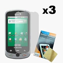 Three LCD Screen Guards / Protectors for Samsung Moment SPH-M900