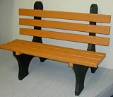 Engineered Plastic Systems GB4 4ft Garden Bench in Ceder