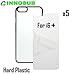 5 x Apple iPhone 6 PLUS-Plastic-black - blank dye case + inserts for dye Sublimation phone cover / blank Printable case, Made by INNOSUBTM USA